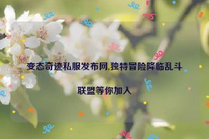 变态奇迹私服发布网,独特冒险降临乱斗联盟等你加入